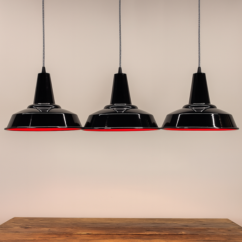 Stetchford Factory Shade Pendant Light Available in All Colours