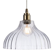 The Knowle Glass Stylish Clear Glass Pendant Light