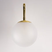 The Selly Park Swan Neck Globe Wall light, 150mm G9 Globe, Available in Chrome, Brass or Gunmetal, comes complte with Switch,
