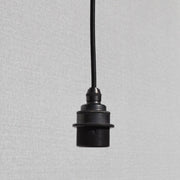 Single E27 Pendant Light - Supplied With 1 Metre of Cable, Ceiling Plate to Match, fully wired and tested
