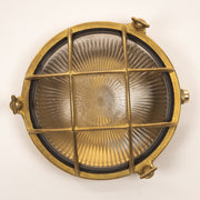 Hockley Port Nautical Round Brass Wall Light, Indoor or Exterior