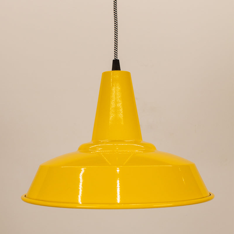 Stetchford Factory Shade Pendant Light Available in All Colours