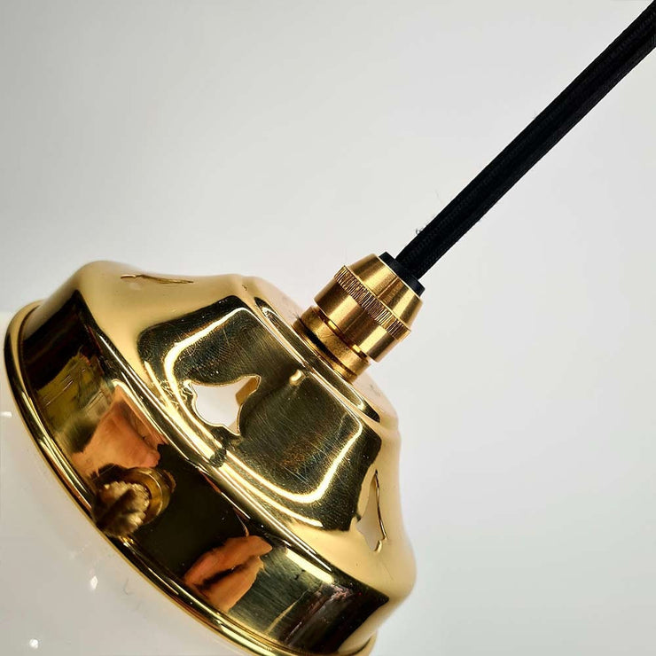 The Smethwick White Glass Globe Pendant Light - 5 Sizes - Various Styles & Finishes - Antique Style to Modern - Glass Pendant Light