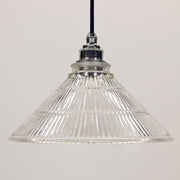 Monument Road Prismatic Glass Coolie Pendant Light has modern industrial flair, This Holophane pendant light is a functional design