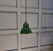 Copper, British Racing Green Pendant light, Also Available in Any Colour, Ideal for Breakfast Bar lighting,