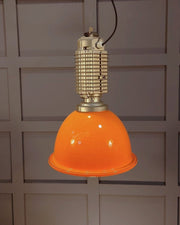 Available in a variety of colors of your choice: the Large Industrial Pendant Lamp designed by Charles Keller for Zumtobel Staff in 1990."
